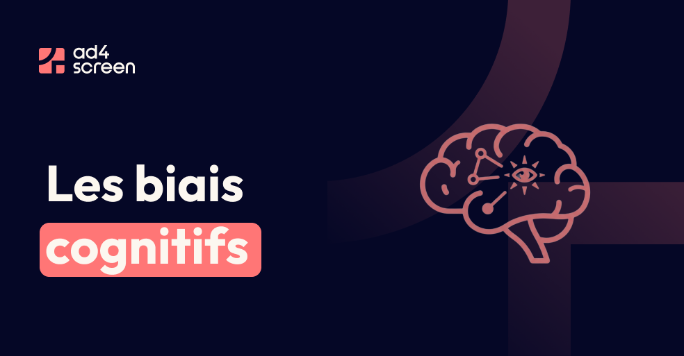 Cerveau avec texte sur biais cognitifs