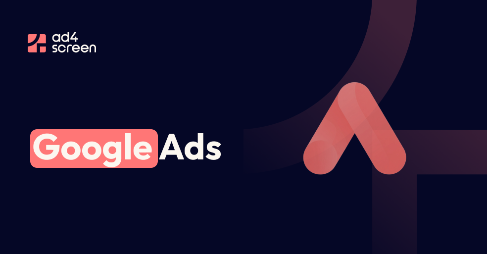 Logo de Google Ads sur fond sombre